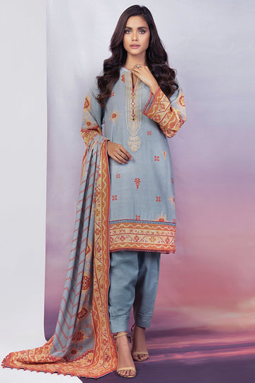 FW-39.1-21-BLUE Alkaram Winter Collection 2021